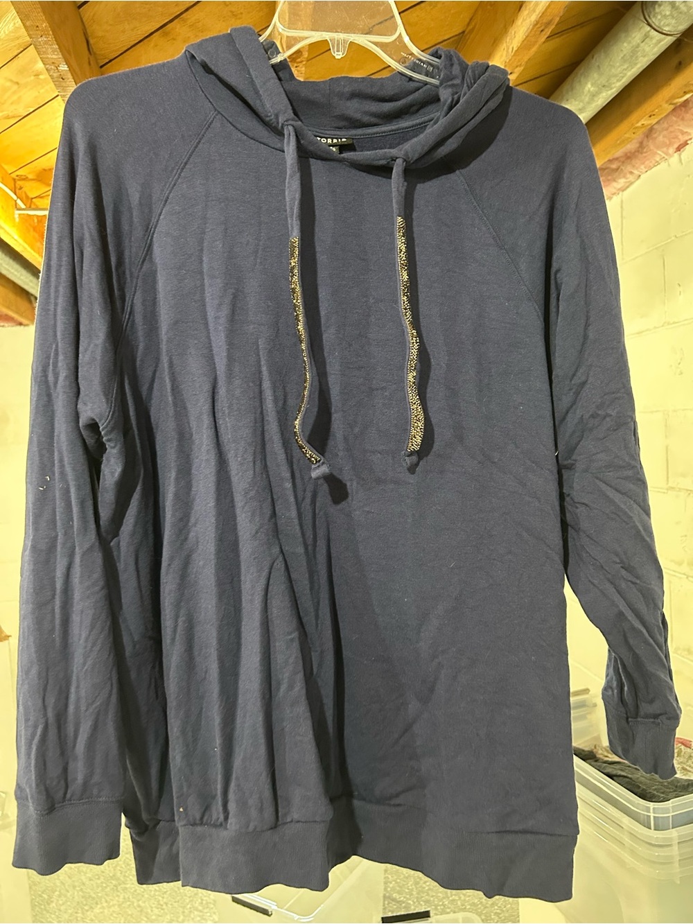 Women’s Black Hooded Pullover Sweater